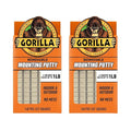 Gorilla Mounting Putty, Natural Tan Color, 168 Pre-Cut Squares (Pack of 2) - Non-Toxic Removable & Repositionable Wall Putty