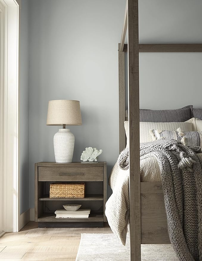 KILZ TRIBUTE Paint & Primer, Interior, Eggshell, Patio Gray, 1 Gallon