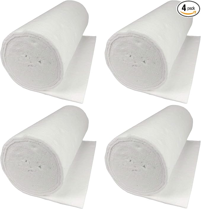 Lynn Manufacturing 1/4" Thick, CeraBlanket Insulation, Morgan Thermal Ceramics, 2400F Rated, 8 Lb. Density, 24" Wide, 20 Ft. Long, 4 Rolls per Box, 8CBK2