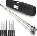 SuZhi 1 Inch Drive Torque Wrench 200-1200 FT.LB / 271-1627 N.M/Aluminum Alloy handle & Cr-Mo Material Head, Heavy Duty, Professional,Dual Direction, Store in Solid Case
