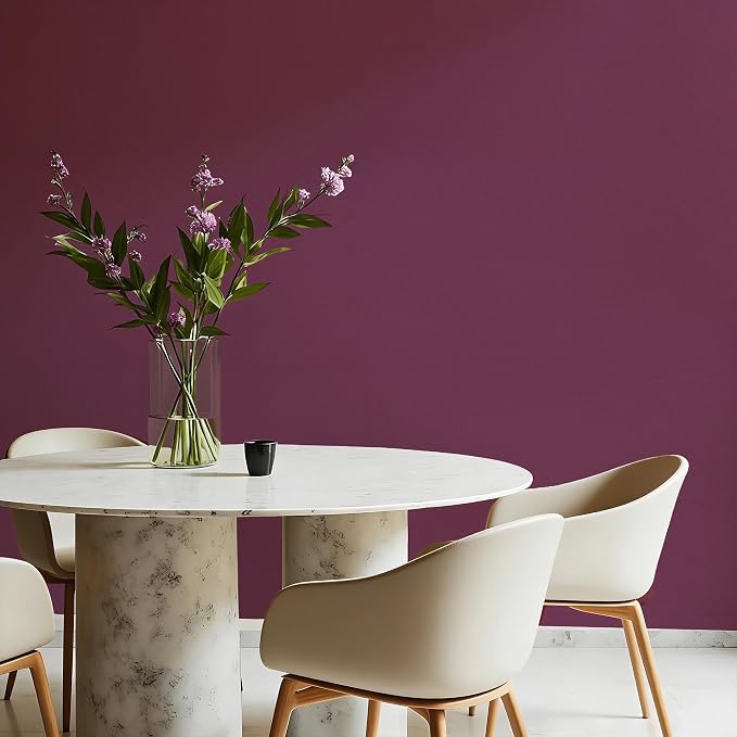 Peel and Stick Wallpaper Hot Pink Contact Paper for Cabinets and Drawers | 15.7" x 393.7" Removable Wall Paper Self Adhesive Vinyl Film Roll Easy to Apply Bathroom Home Decor Counter Top Cover