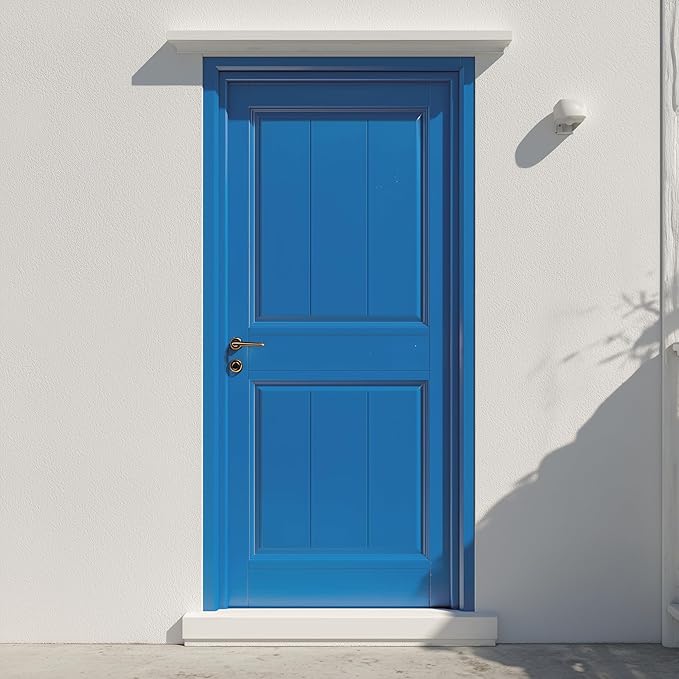 EVOLVE Multi-Purpose Alkyd Enamel – Interior Exterior Oil-Based Paint for Wood, Metal, Concrete, & Masonry, High-Gloss, Rust & Abrasion Resistant (Safety Blue, 1 Gallon)