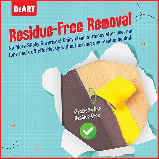 DEART Colored Masking Tape Painters Tape Writable 12 or 8 Pack 1 inch or 0.6 Inches for Arts & Crafts Labeling Coding Whiteboard Dry Erase Board Tape Thin Paper Tape Craft Supplies Scrapbook