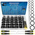 ZDBB 1086 Pcs SAE Standard O Ring Kit Nitrile Rubber O-Rings Assortment with O‘Ring Pick for Hydraulic Automotive Plumbing Faucet Seal Repair 32 Size Inch ID:1/8”-2”