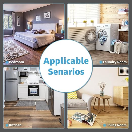 Art3d Peel and Stick Vinyl Floor Tiles 30-Pack 12 x 12 inch, Self Adhesive Waterproof Flooring Wood Planks for Kitchen, Dining Room, Bedrooms, Cover 30 Sq. Ft, Taupe Ash