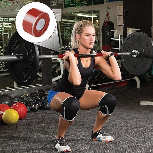 Red 9.8 Ft Silicone Grip Tape for Handles, Waterproof Self Fusing Silicone Tape, Water Hose Repair Tape for Pull Up Bars, Dumbbells, Sports Gym Equipment, Tools, Baseball Bat