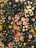 Vintage Floral Peel and Stick Wallpaper for Bedroom,Cabinets 17.3" x 118" | Textured Vinyl Contact Paper Self Adhesive Removable Waterproof Black/Green/Pink Stick on Wall paper for Kitchen Bathroom