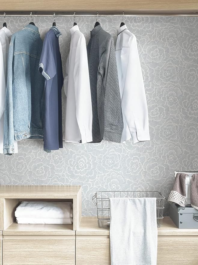 NuWallpaper by WallPops NUS4048 Saraya Peel & Stick Wallpaper, Blue