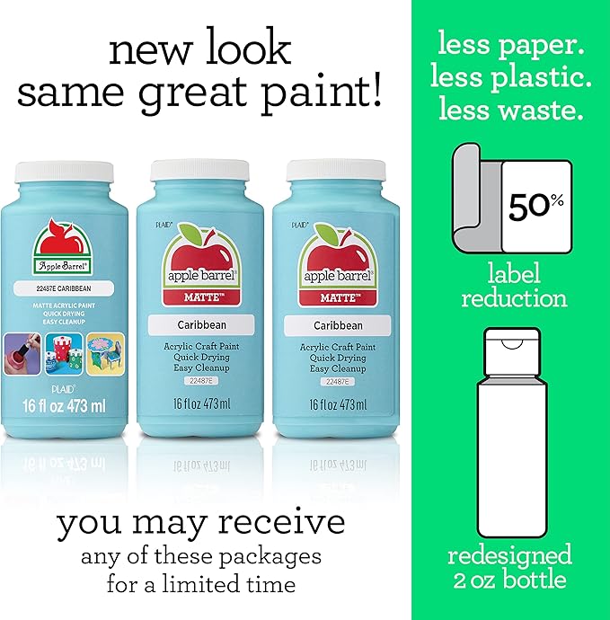 Apple Barrel, Fuchsia Acrylic Paint in Assorted Colors (16 Ounce), 21122, 16 Fl Oz (Pack of 1)