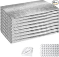 Garage Door Insulation Kit 8P Double Bubble Window Heat Insulation Panels, 6MM 9x6.8FT Reflective Aluminum Foil Summer/Winter Barrier Insulation Sheets with 120 Tapes for Garage Attic Wall(20.5x54)