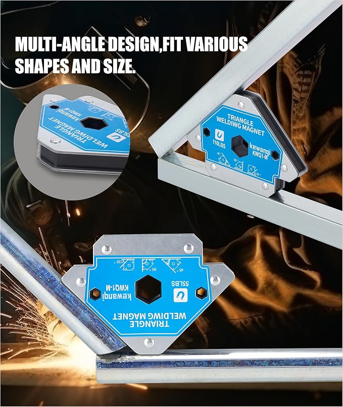 110 LB Welding Magnets-2 Pieces of Magnetic Welding Holder 110 LBS Holding Power Welding Supply Strong Welding Magnets and Clamps