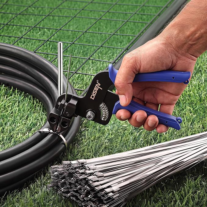 DISEN Stainless Steel Cable Tie Gun Kit