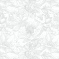 393"x17.3" Peel and Stick Wallpaper Floral Contact Paper Flower Modern White Gray Wallpaper Boho Removable Wall Paper Self Adhesive Contactpaper for Cabinets Drawers Bedroom Thicken Vinyl