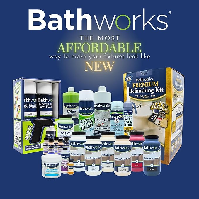 Bathworks Tub And Tile Chip Repair Kit; 4 oz; Bathtubs, Sinks, Tiles, Basins (WHITE)
