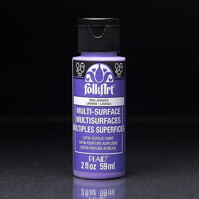 FolkArt 16 Piece Multi Surface Acrylic Craft Paint Set Formulated to be Non-Toxic that is Perfect for Beginners and Artists, Bright Colors Count, 2 Fl Oz (Pack of 16)