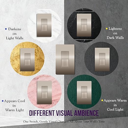 ENERLITES Elite Series Decorator Rocker Light Switch, 15A 120V/277V, Gloss Finish, Single Pole, 3 Wire, Grounding Screw, Residential Grade, UL Listed, 91150-NK, Nickel