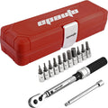 EPAuto Hex/Torx Bit Socket Extension Bar Bicycle Maintenance Kit | Bike Tool 1/4 Inch Drive Click Torque Wrench Set (2 to 20 Nm), Hex/Torx