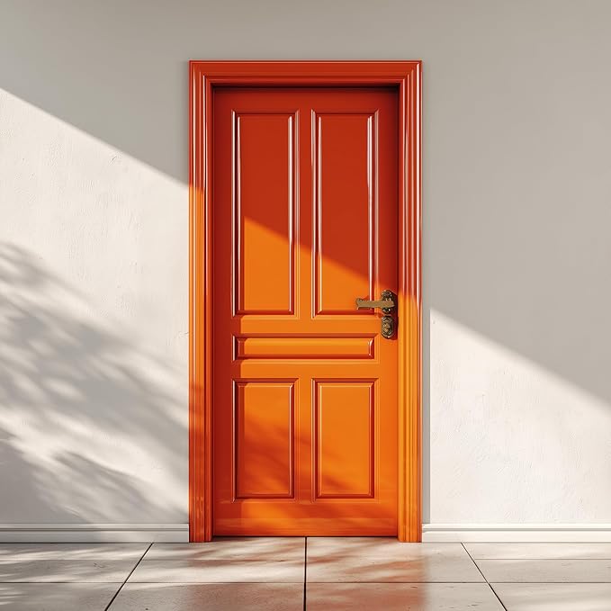 EVOLVE Multi-Purpose Alkyd Enamel – Interior Exterior Oil-Based Paint for Wood, Metal, Concrete, & Masonry, High-Gloss, Rust & Abrasion Resistant (Safety Orange, 1 Gallon)