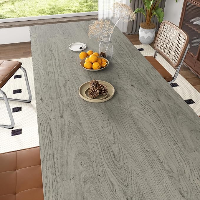 WESTICK Light Brown Wood Look Contact Paper Self Adhesive Wooden Wallpaper Peel and Stick Countertops Wood Grain Contact Paper for Kitchen Cabinet and Drawers Removable Wooden Vinyl Wrap 15.8" x 393"