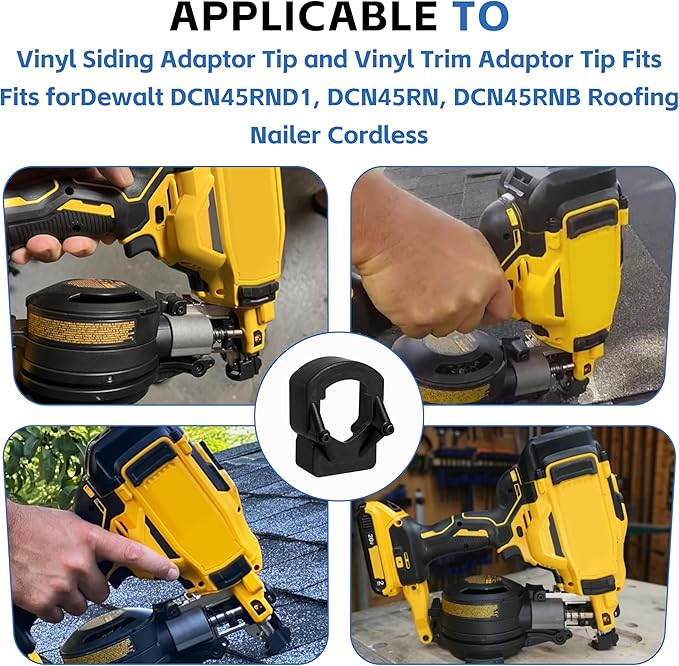 2025 New Upgradation DCN45RN Vinyl Siding Adaptor Tip for Dewalt Roofing Nailer Cordless 20v DCN45RNB, DCN45RND1, DCN45RN 2Pack