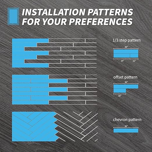 Art3d Peel and Stick Floor Tile Vinyl Wood Plank 36-Pack 54 Sq.Ft, Light Grey, Rigid Surface Hard Core Easy DIY Self-Adhesive Flooring