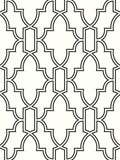 NextWall Tile Trellis Peel and Stick Wallpaper (Black & White)