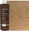 Furniture Clinic Wood Stain | Natural Oak | Water Based | Fast Drying, Low Odor, & Non-Toxic | for Indoor & Outdoor Furniture and More | Multiple Finishes | (17oz / 500ml)