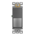 ENERLITES Elite Series Decorator Switch, Paddle Rocker Light Switch, 3-Way or Single Pole, 3 Wire, Grounding Screw, Residential Grade, 15A 120V, UL listed, 93150-SG, Space Gray