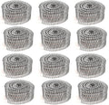 3600 Count Siding Nails, 15-Degree 2 Inch *.092 Wire Collated Coil Ring Shank Nails, Full Round Head Hot-Dipped Galvanized Siding Nailer Attachment Replacement Parts