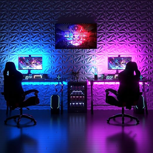 Art3dwallpanels 33 Pack 3D Wall Panels Diamond, White, 12''x12'' | PVC Accent Wall Panels for Interior Wall Decor, Living Room Lobby Bedroom Hotel Office, Cover 32.Sq.Ft