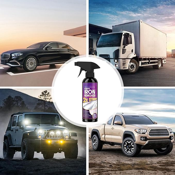 2026 New Iron Remover Car Detailing 120ML Long-Lasting Powerful Rust Stain Removers,Car Rust Remover, Multipurpose Cleaner Detailing Solution for Rims Calipers Wheels