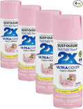 Rust-Oleum 249063 Painter's Touch 2X Ultra Cover Spray Paint, 12 oz, Satin Sweet Pea (Pack of 4)