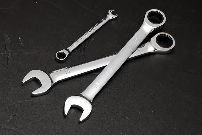 FLZOSPER 13mm Metric Ratchet Wrench,Box End Head 72-Tooth Ratcheting Combination Wrench Spanner