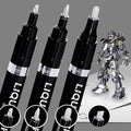 3PK Liquid Chrome Markers - Permanent Mirror Chrome Pens, Chrome Paint Pens for Plastic, Metal, Model Painting, Touch Up & Repair Kit, Set of 3 Tips (0.7mm, 1mm, 3mm)