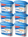 Vacplus Moisture Absorbers 6 Pack, Portable Humidity Absorber Boxes for Your Bathroom, Closet & Car, Dehumidifier with Fragrance Free, 32.0 Oz