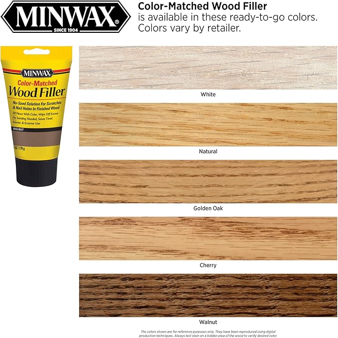 Minwax Color-Matched Wood Filler, Golden Oak, 6 oz