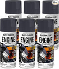Rust-Oleum 366437-6PK Engine Enamel Spray Paint, 11 oz, Cast Coat Iron, (Pack of 6)
