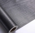 Arthome Peel and Stick Wallpaper - Black Wood Contact - Black Wallpaper - Self-Adhesive & Removable Wall Paper for Countertop Furniture Kitchen, Countertop Contact Paper, Easy to Clean, (17"x120")