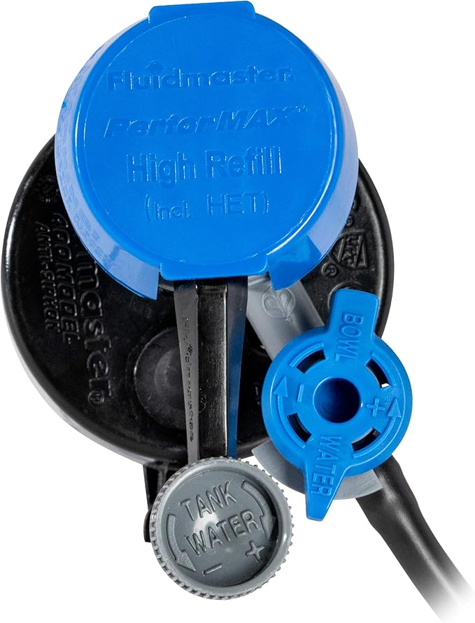 Fluidmaster 400H-5003 Performax Universal Toilet Fill Valve with Tank and Bowl Water Control 2-Pack, Blue