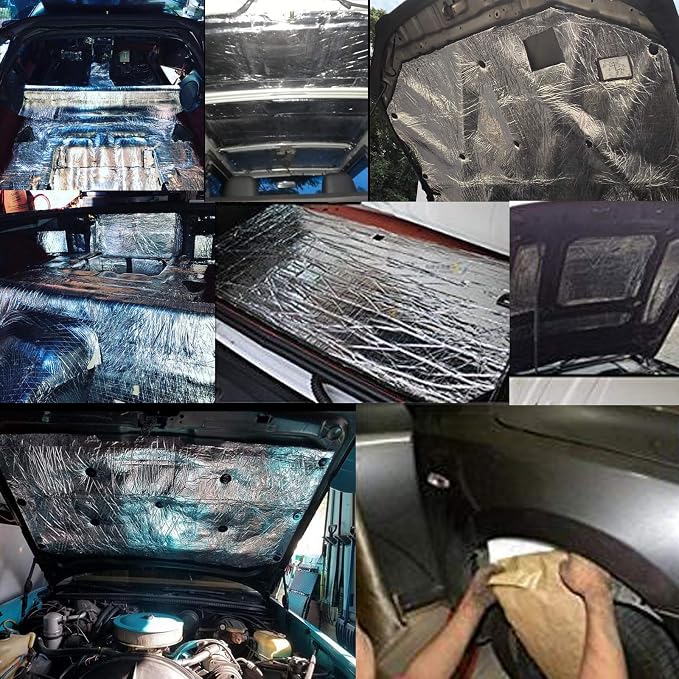 Car Insulation Sound Deadening Heat Shield Thermal Noise Proof Mat 78''x 40''