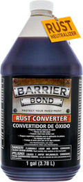Custom Shop Barrier Bond - Rust Converter, 1 Gallon, Anti-Rust Metal Coating, Rustpoofing Protection, Rust Remover & Inhibitor