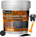 2-in-1 Rust Converter & Metal Primer, 101.5oz Black Rust Inhibitor Paint for Metal, Water-Based Rust Reformer & Corrosion Sealant, Heat Resistant Anti Rust Coating for Cars, Trailers, Boats, Farm Tools & Steel Structures