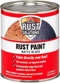 AGS RUST SOLUTIONS Rust Paint, Matte Black Finish, 32 Fluid Ounces, Pack of 1