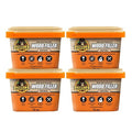 Gorilla All Purpose Wood Filler, Natural Finish, 16 Ounce Tub (Pack of 4) - Water Resistant for Indoor or Outdoor Projects and Repairs