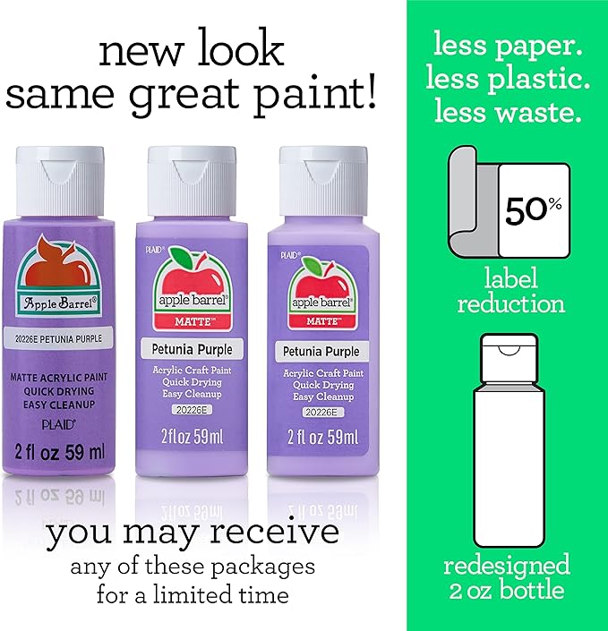 Apple Barrel Acrylic Paint in Assorted Colors (2 oz), 20492, Neon Blue