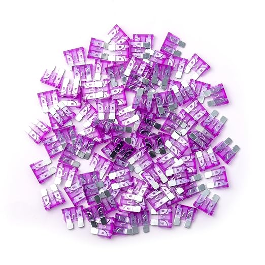 100Pcs Car Fuses 35 Amp, 35A Fuse Stanbdard Blade for Automotive, Truck, Boat, Motorcycle