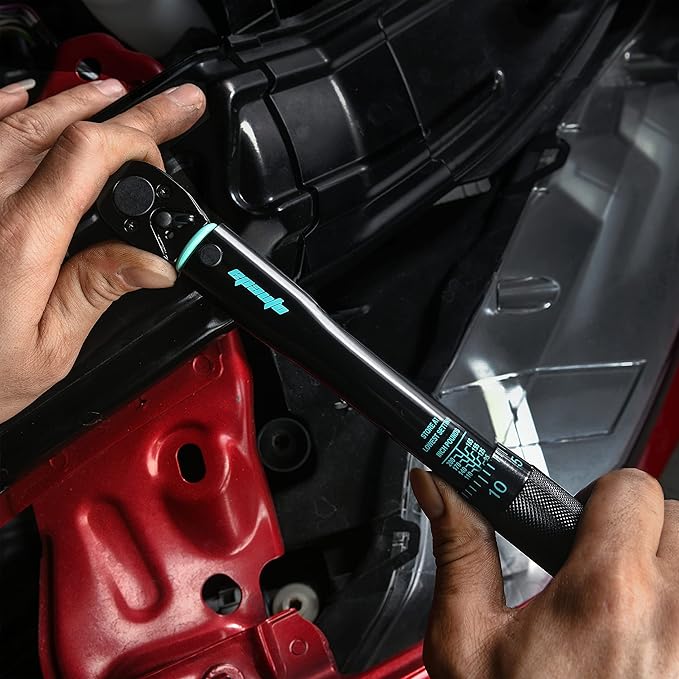 EPAuto 1/4-Inch Drive Click Torque Wrench, Black, 20-200 in.-lb.