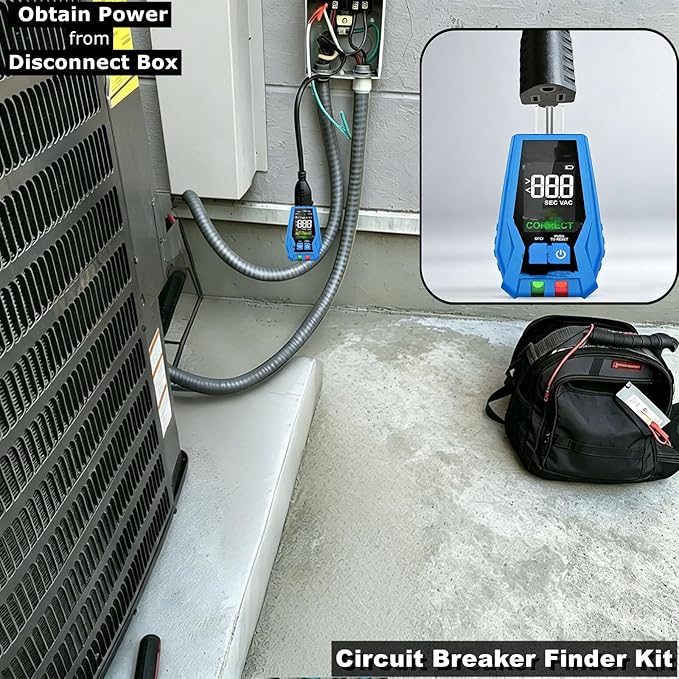 HVAC Tools Kit Accessory for Circuit Breaker Finder Vacuum Pump, Ac Guages Clearance and Equipment, Compatible with Yellow Jacket 69522, 69411,RT310,RT250,RT310,ET300,ET310