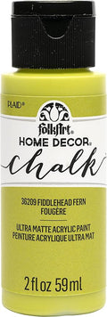 FolkArt Assorted Home Décor Acrylic Chalk Paint For Crafts, 2 fl oz Ultra Matte Acrylic Chalk Paint For Easy To Apply DIY Arts And Crafts, Art Supplies With An Ultra Matte Finish