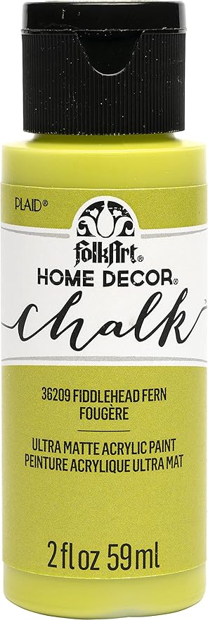 FolkArt Assorted Home Décor Acrylic Chalk Paint For Crafts, 2 fl oz Ultra Matte Acrylic Chalk Paint For Easy To Apply DIY Arts And Crafts, Art Supplies With An Ultra Matte Finish
